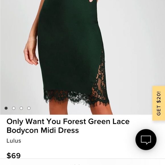 Only want you cutest green lace dress - Picture 3 of 3